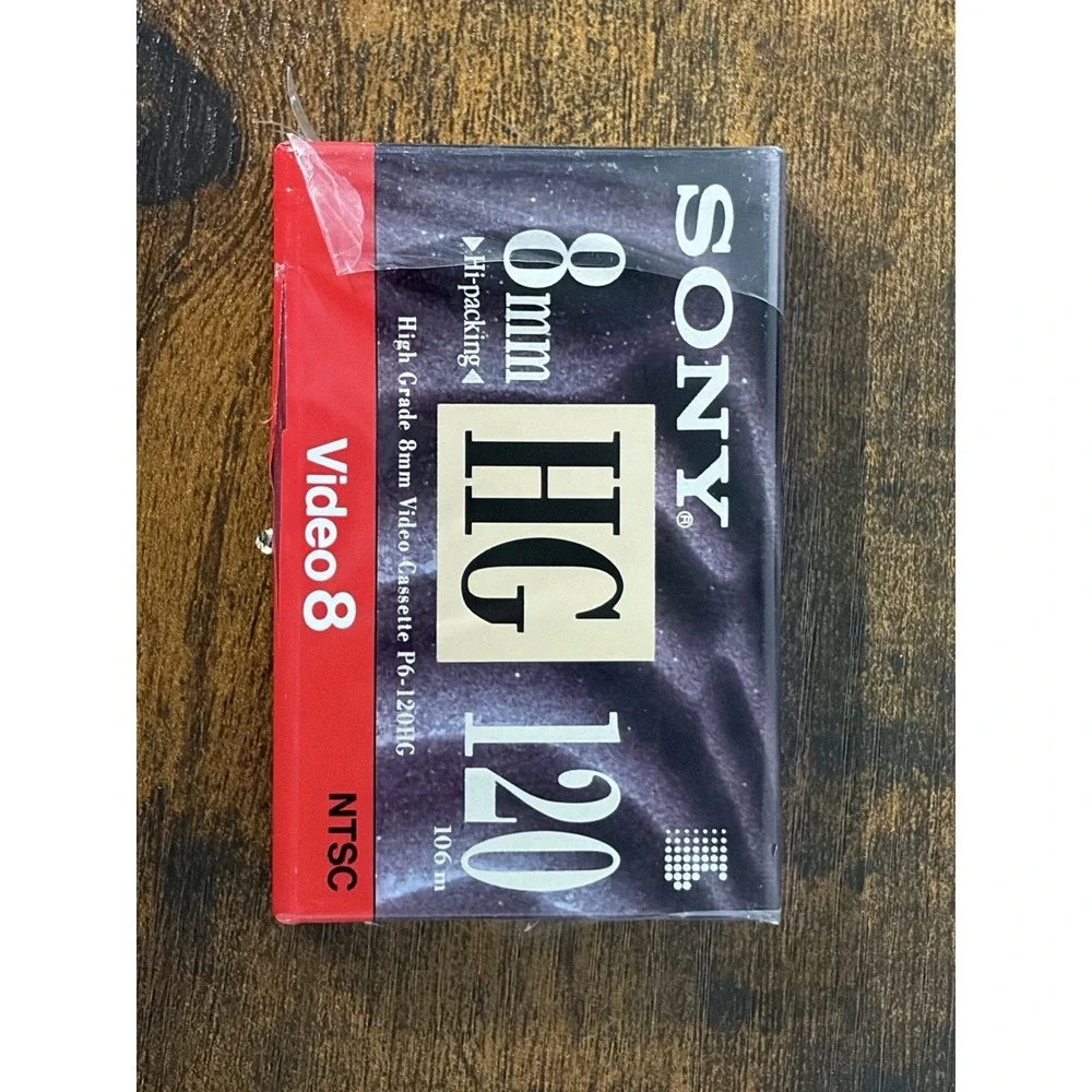 NEW & SEALED Sony 8mm Video 8 HG High-Grade 120 Min. Video Cassette (P6-120HG)‎